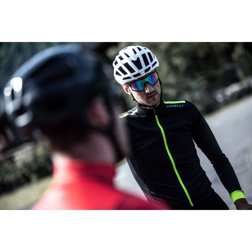 Rogelli Core Langeærmet Cykeltrøje Sort/Neon