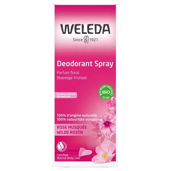 Desodorante orgânico de rosa mosqueta Weleda 100ml