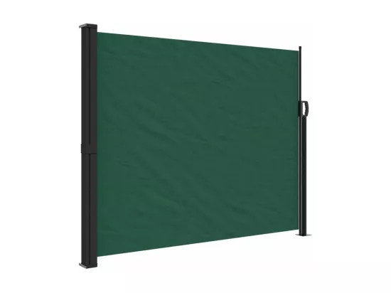 Auvent latéral rétractable vert foncé 160x500