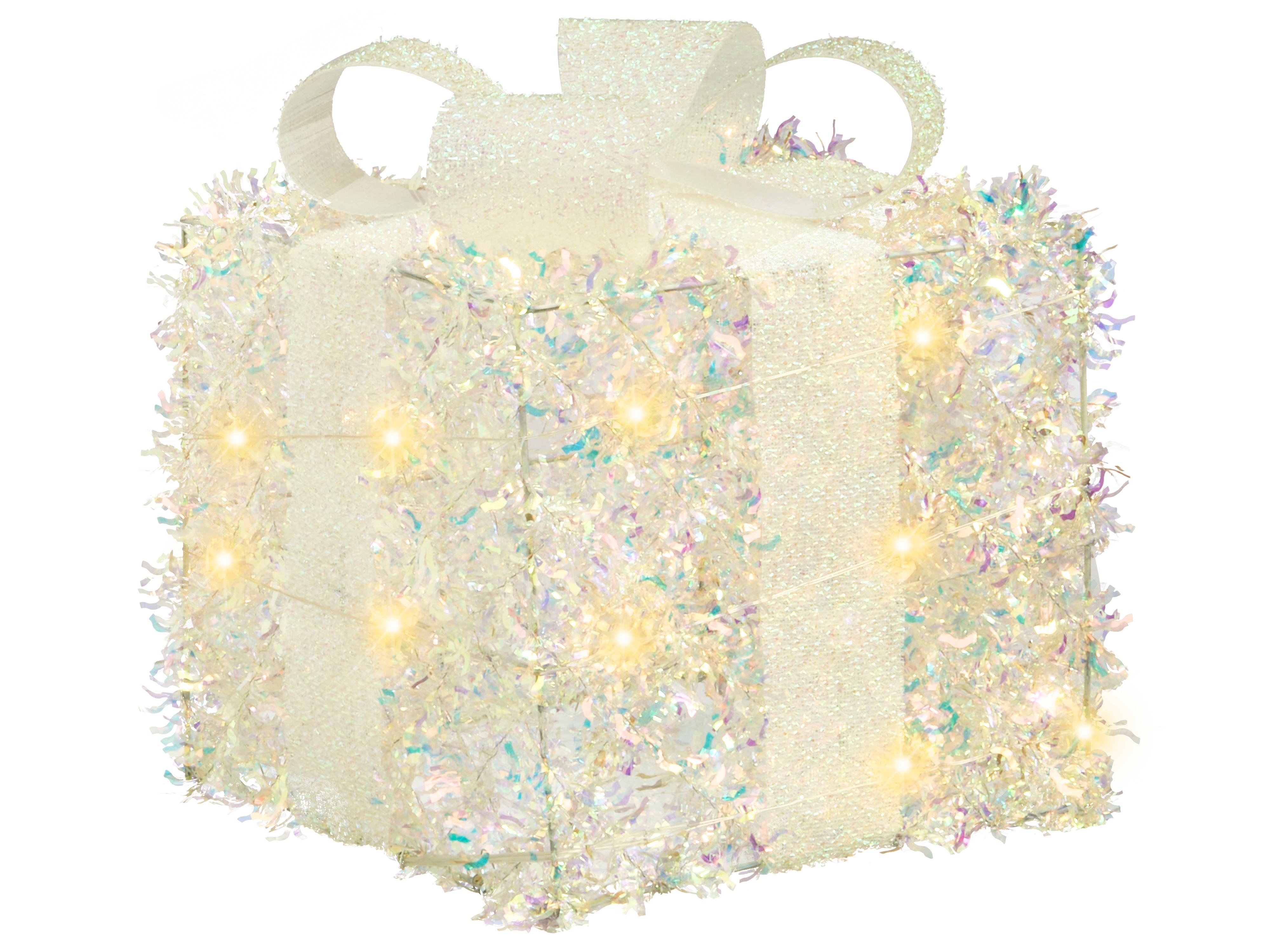 Set van 3 kerstdecoraties LED HALLANGEN Kerstcadeaus 20/25/30 cm Meerkleurig