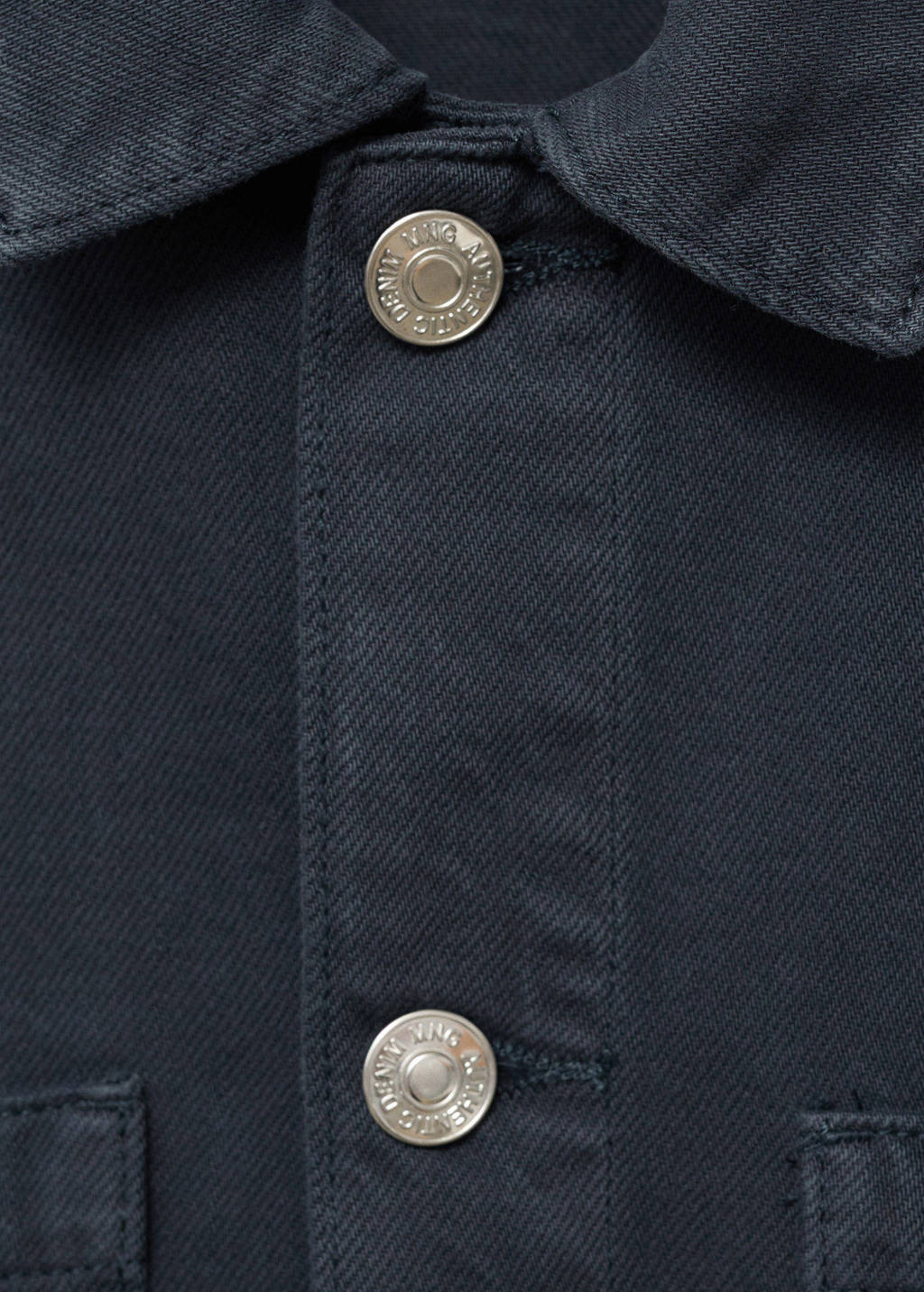 MANGO TEEN overshirt donkerblauw