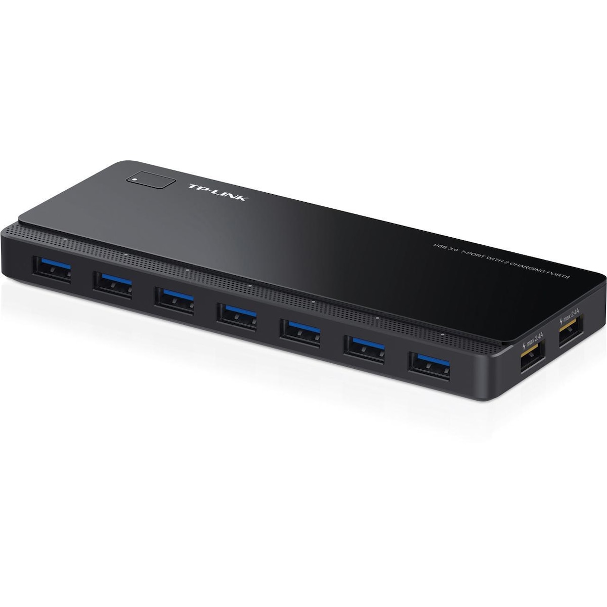TP-Link UH720, USB 3.0 hubb med 7 portar, 2xladdningsportar, svart