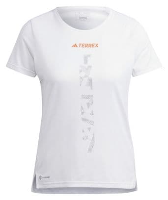 Maillot manches courtes Femme adidas Terrex Agravic Blanc