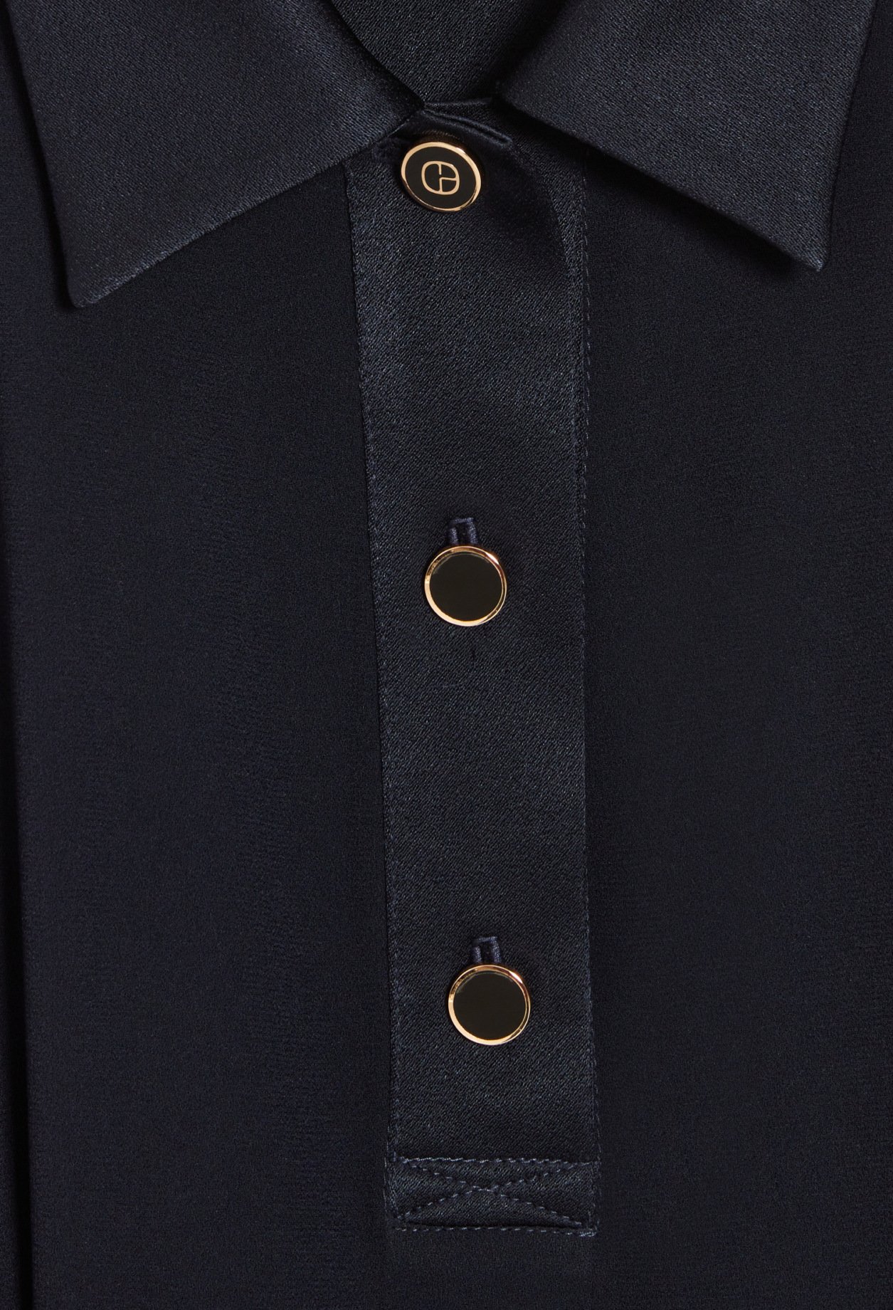 Robe courte col chemise marine