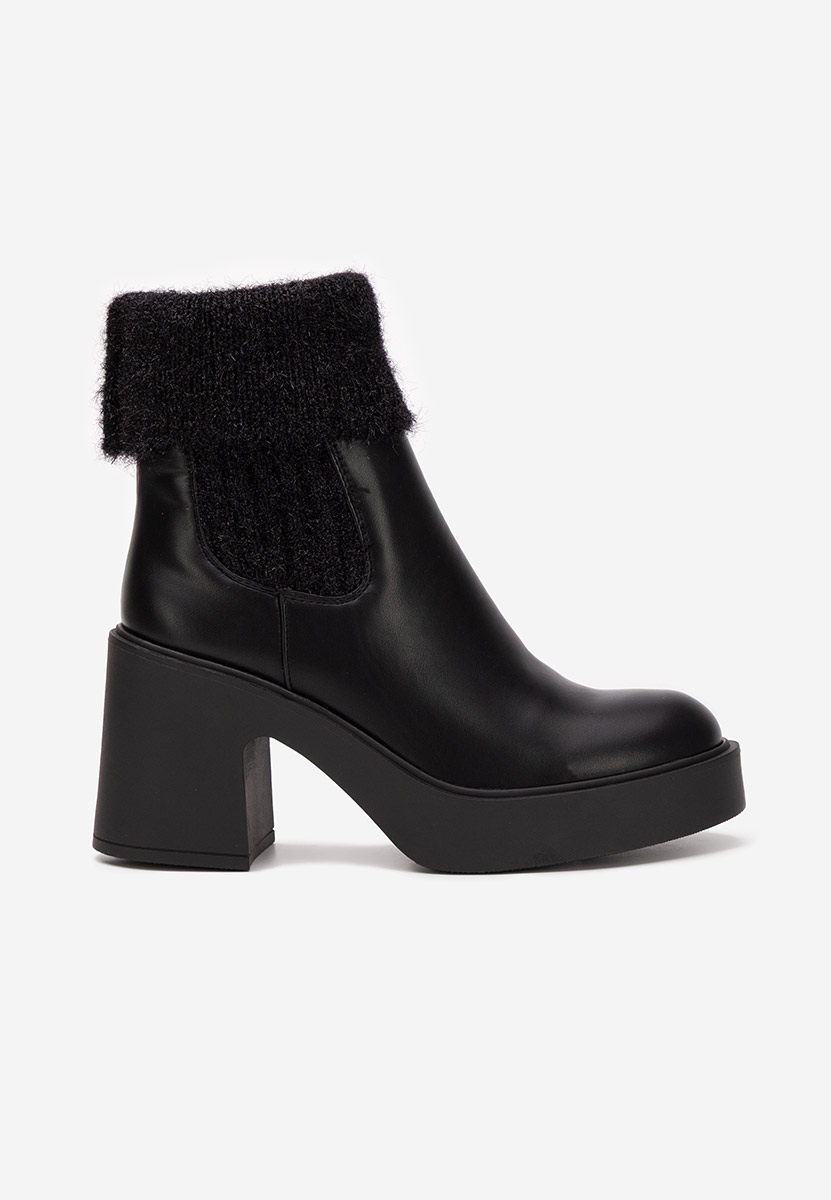 Bottines chaussettes noires Philippa