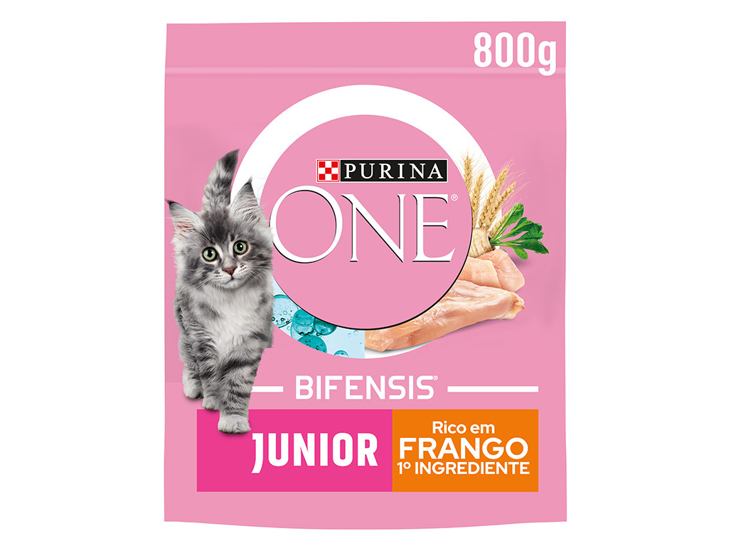 RAÇÃO PARA GATO PURINA ONE JÚNIOR COM FRANGO E ARROZ 800G