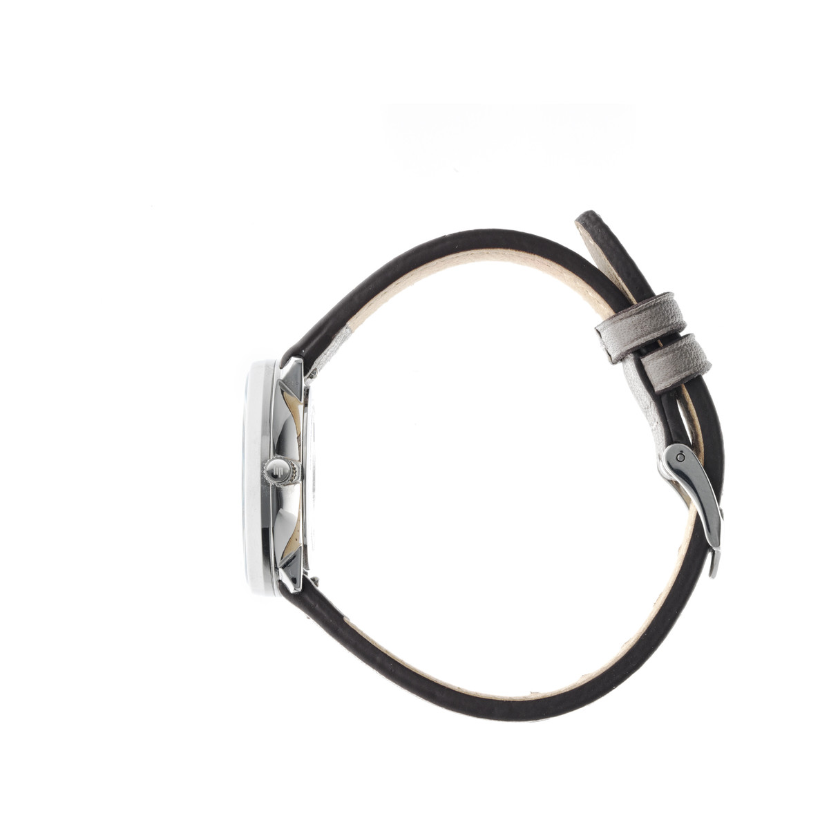 Montre Lip femme acier cuir gris