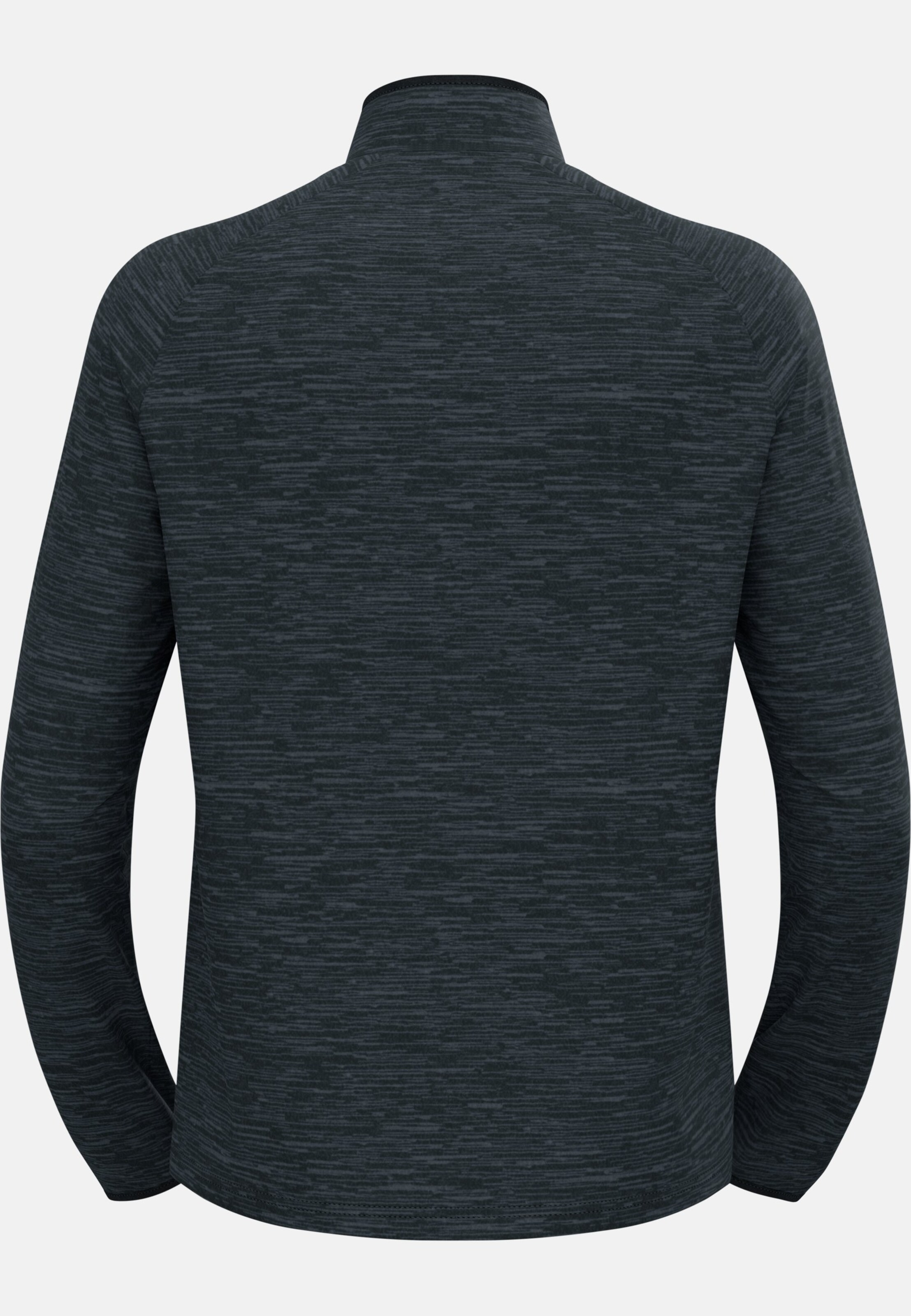 Herren Run Easy Mid Layer Oberteil in black melange