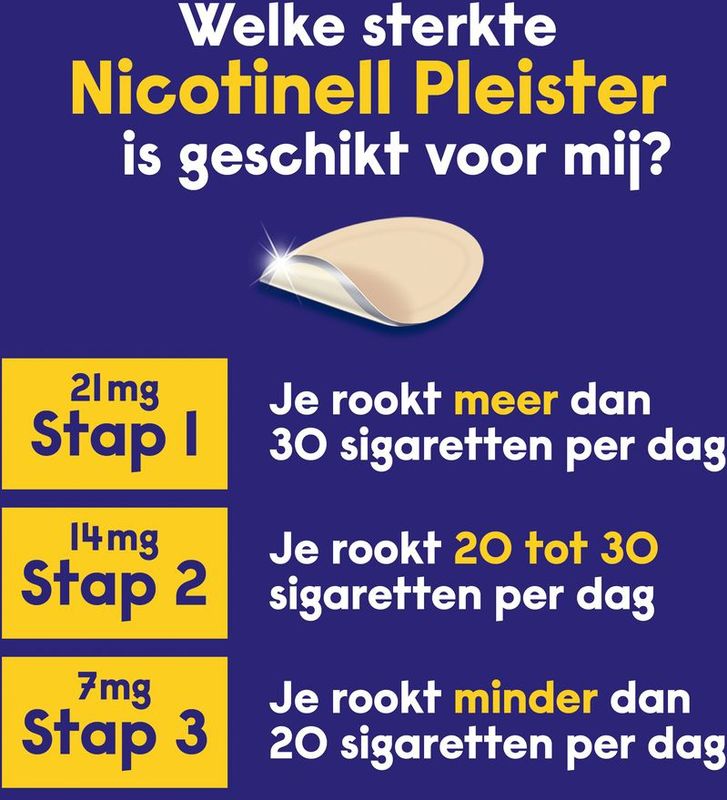 Nicotinell Nicotinepleisters 7mg - 1 x 14 stuks