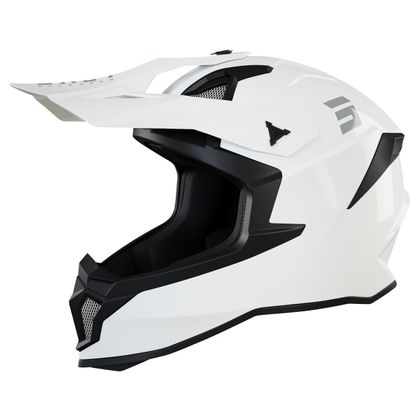 Casque cross Shot LITE SOLID - WHITE GLOSSY 2022 - Blanc