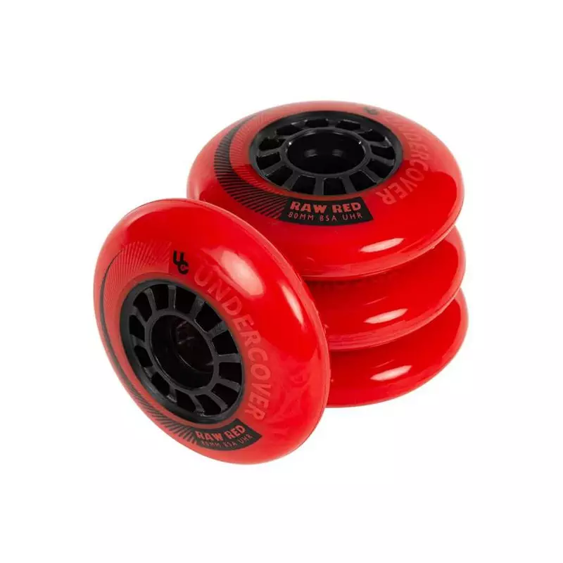 Roues roller UNDERCOVER Raw 80/85A Red (pack de 4)