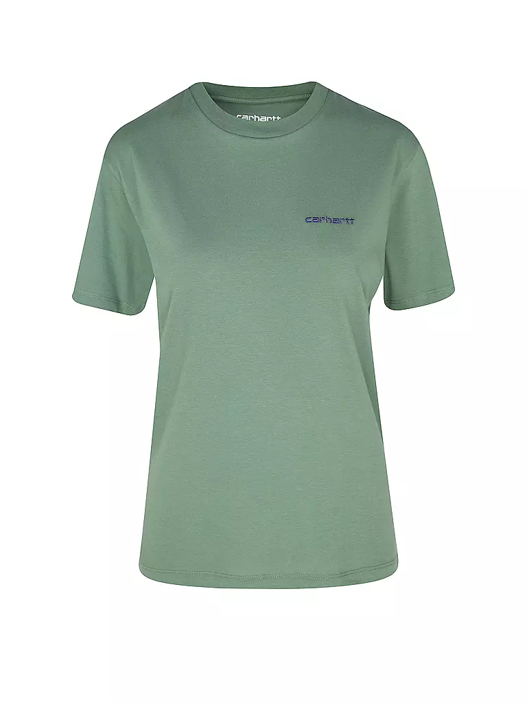 CARHARTT WIP T-Shirt SCRIPT EMBROIDERY dunkelgrün