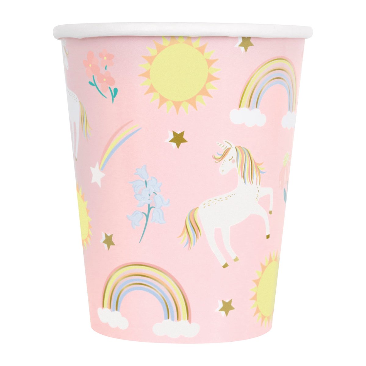 Unicorn Bekers Papier 266ml 8st