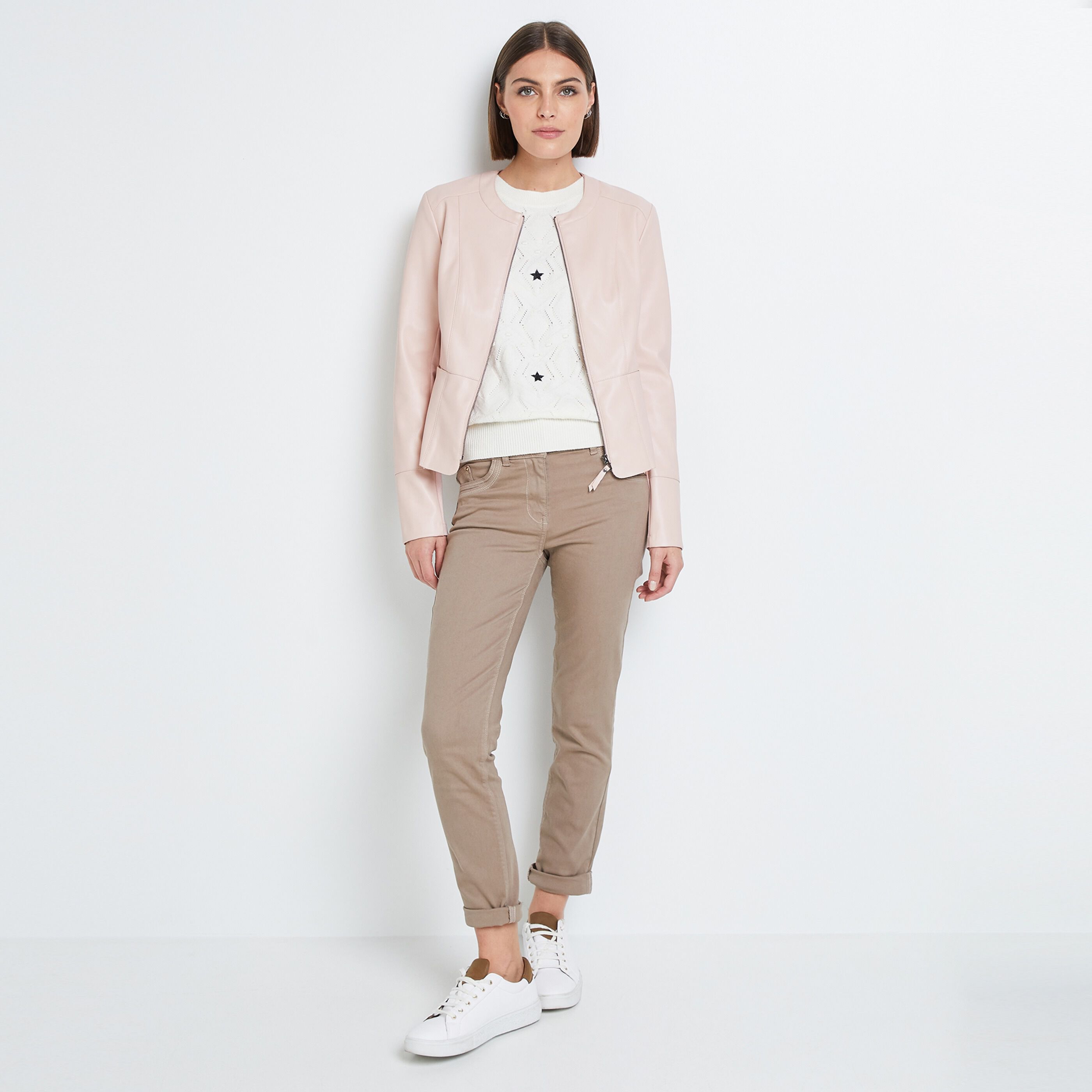 Pull en tricot femme - BLANC