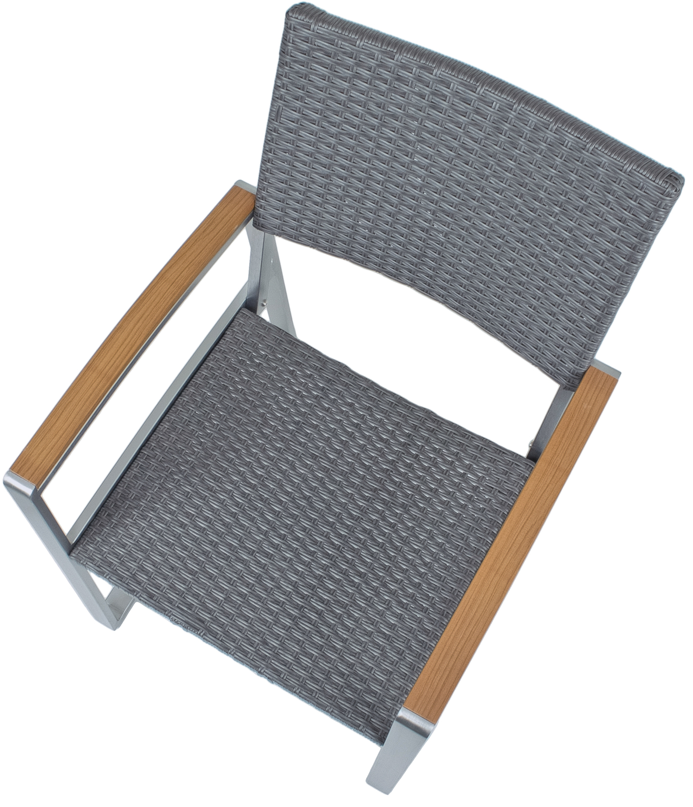7-teiliges Gartenmöbel-Set AVA - grau - Kunststoffgeflecht