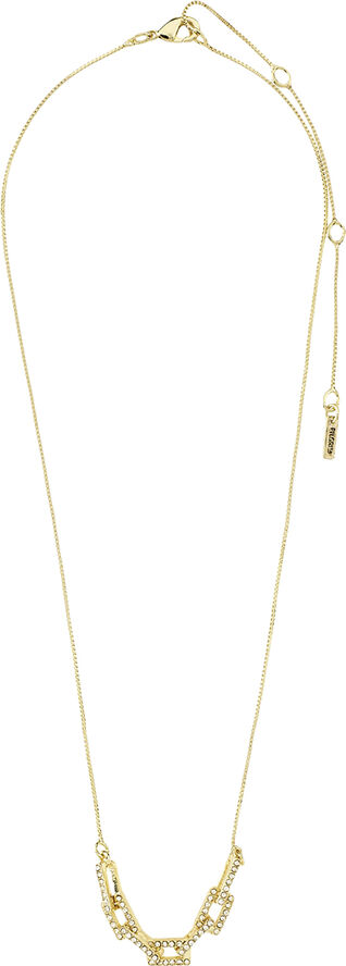 Pilgrim COBY recycled crystal pendant necklace gold-plated Guld