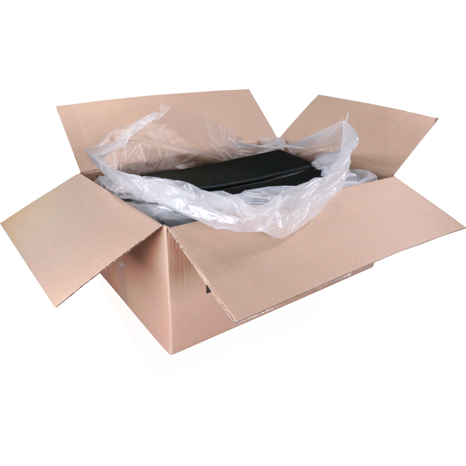 Bak, PP, 2-vaks, spuitgiet, menubak, 228x178x45mm, zwart