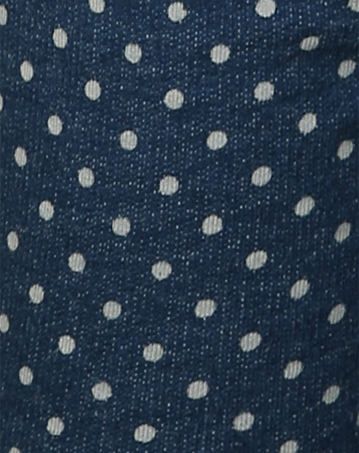 Capri-Leggings DOTS in denim blue