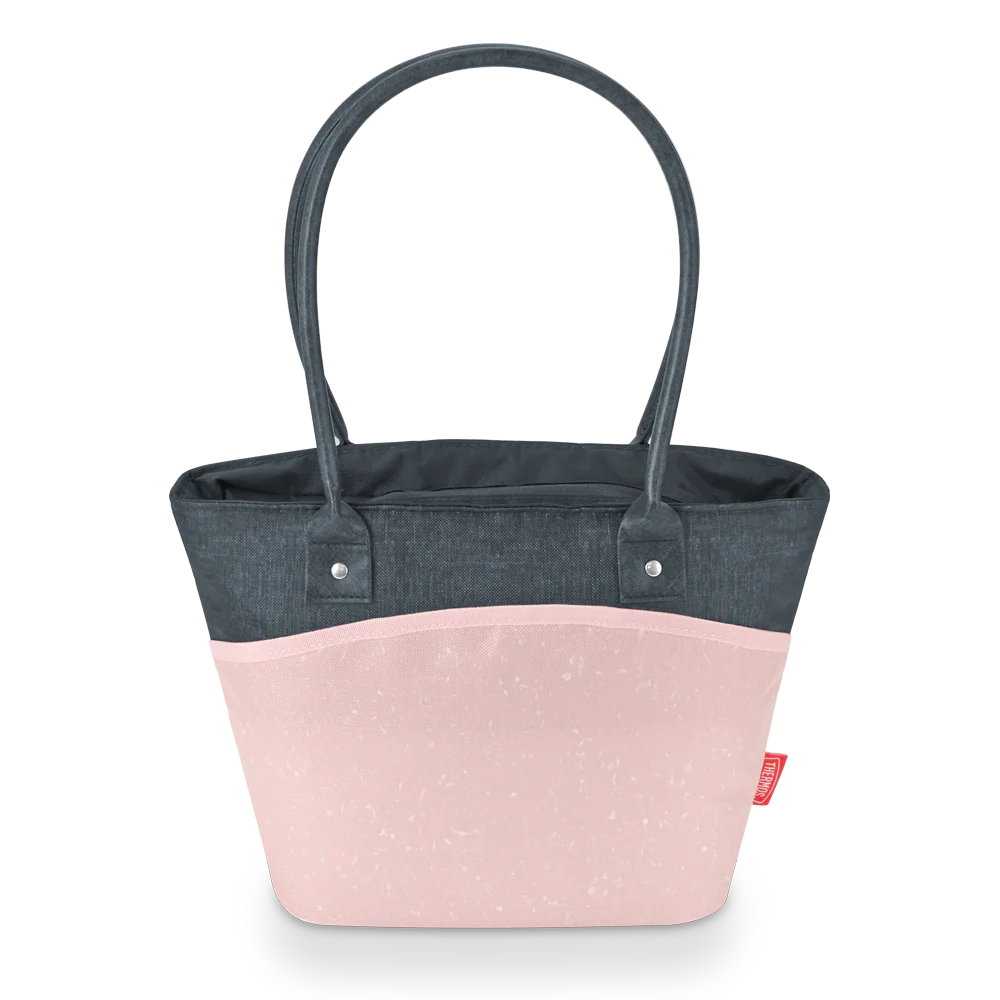 9 CAN TOTE COLOR BLOCK PINK