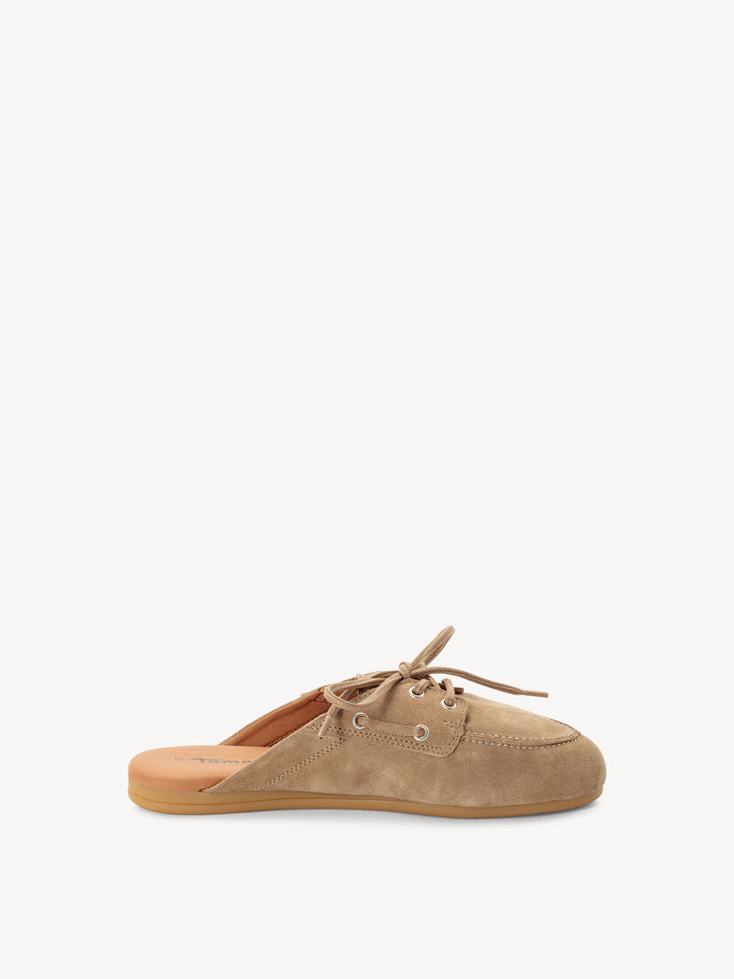 Leren Slipper - beige