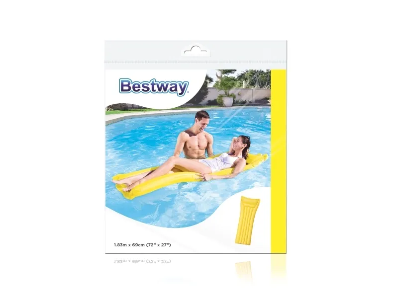 Bestway 44007, Blå, Grøn, Lyserød, Gul, Flydende madras, Vinyl, 690 mm, 1830 mm, 598 g