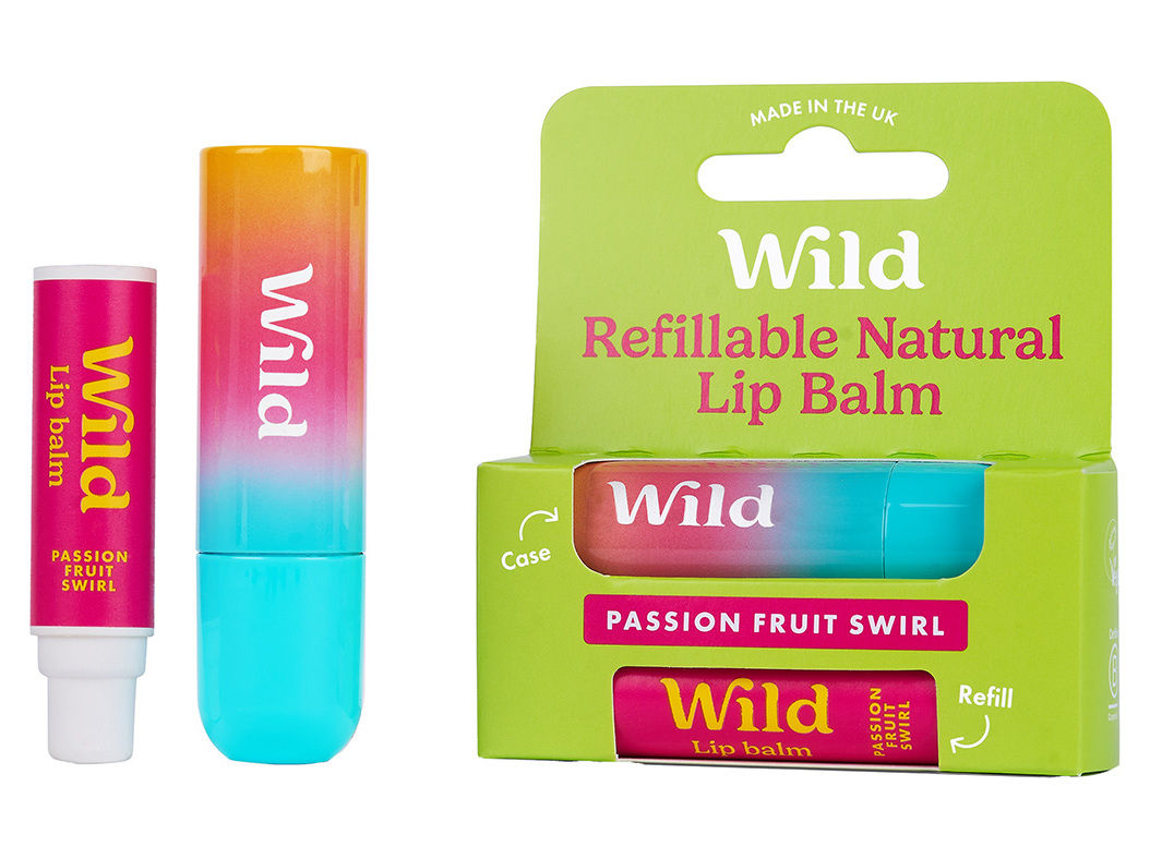BÁLSAMO LABIAL WILD CAIXA   RECARGA MARACUJÁ 45 G