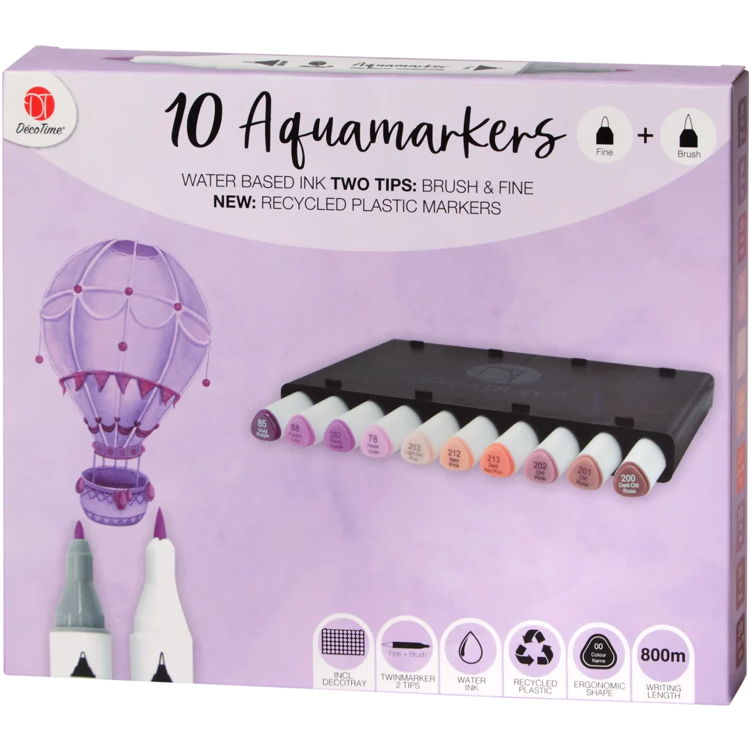 DécoTime aquamarkers 10 stuks | diverse varianten