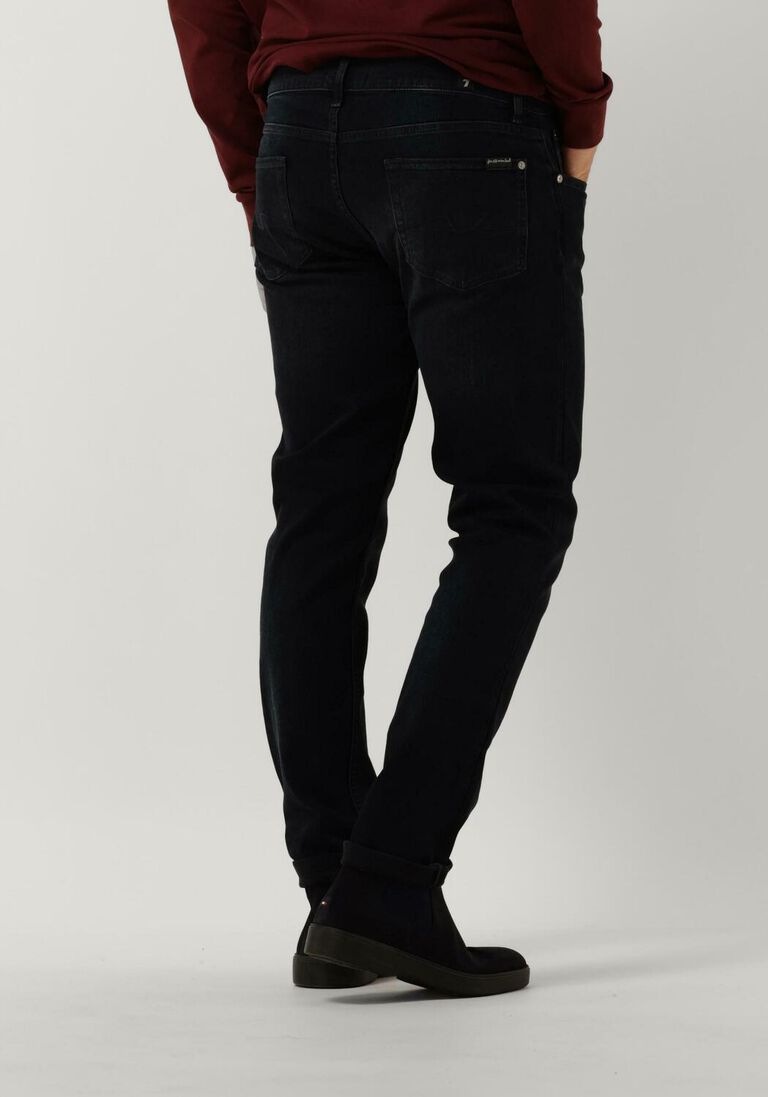 7 FOR ALL MANKIND zwarte 7 for all mankind slim fit jeans slimmy tapered stretch tek principle