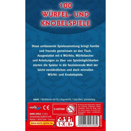 Noris Spiele 100 Würfel- und Knobelspiele