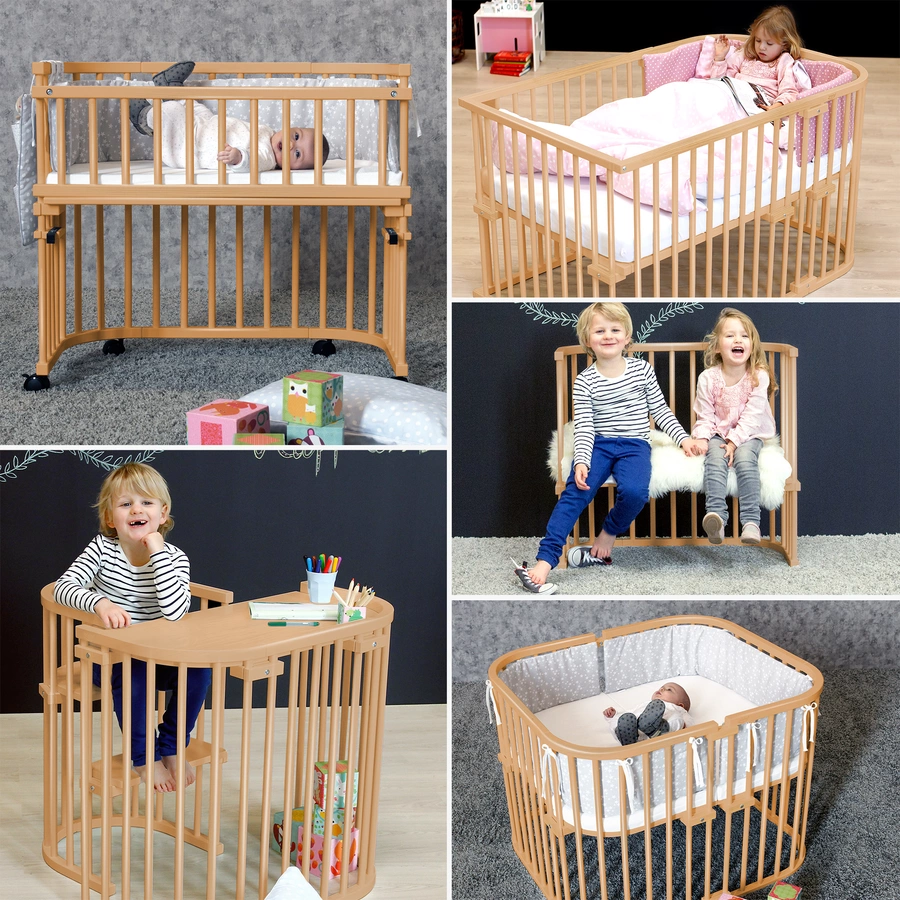 babybay Beistellbett Original natur geölt extra belüftet