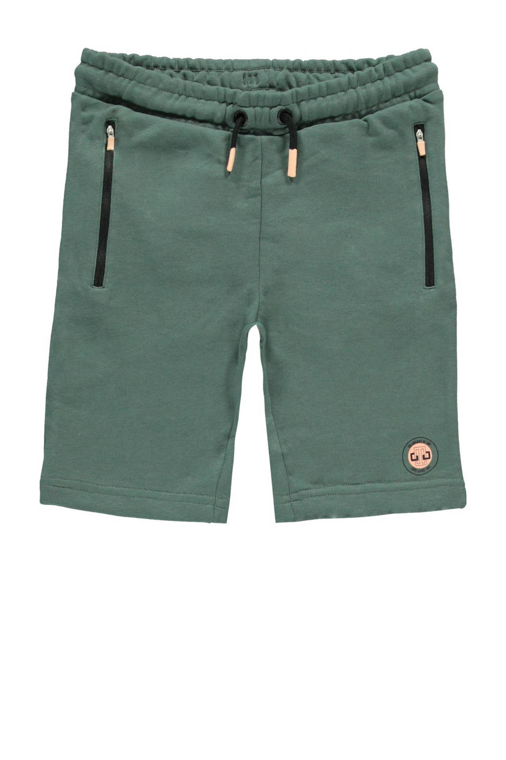 Cars sweatshort FYNANO mosgroen/perzik