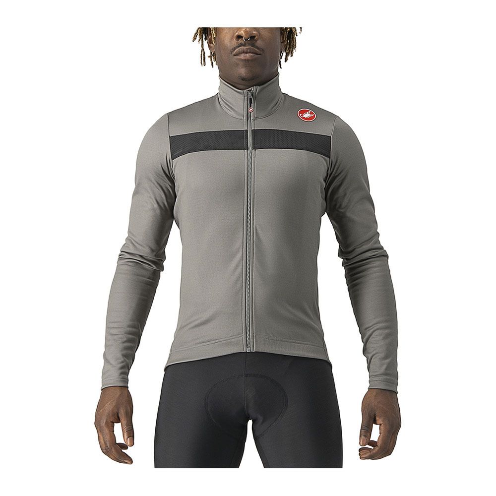 Castelli PURO 3 FZ - Maillot Homme nickel gray/black reflex