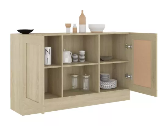 Buffet Chêne sonoma 120x30,5x70 cm Aggloméré