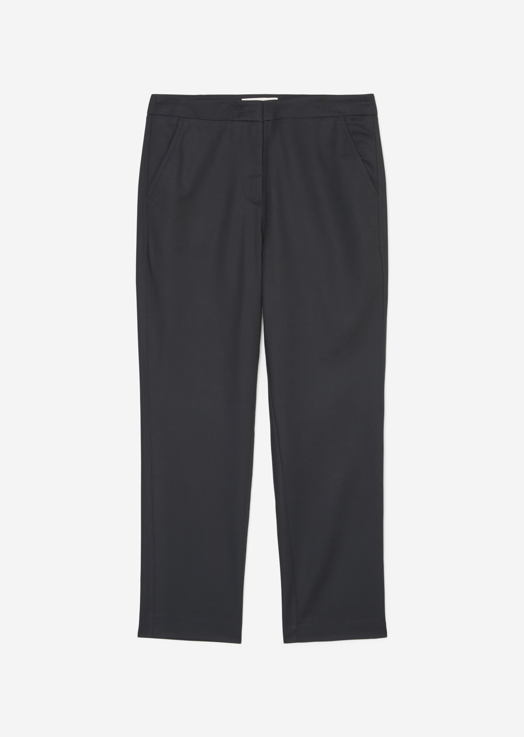 Knöchellange Hose slim aus Organic-Cotton-Stretch-Viskose-Mix