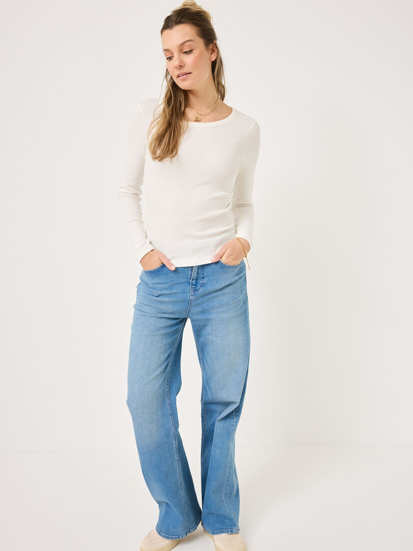 Shirt met lange mouwen - wit