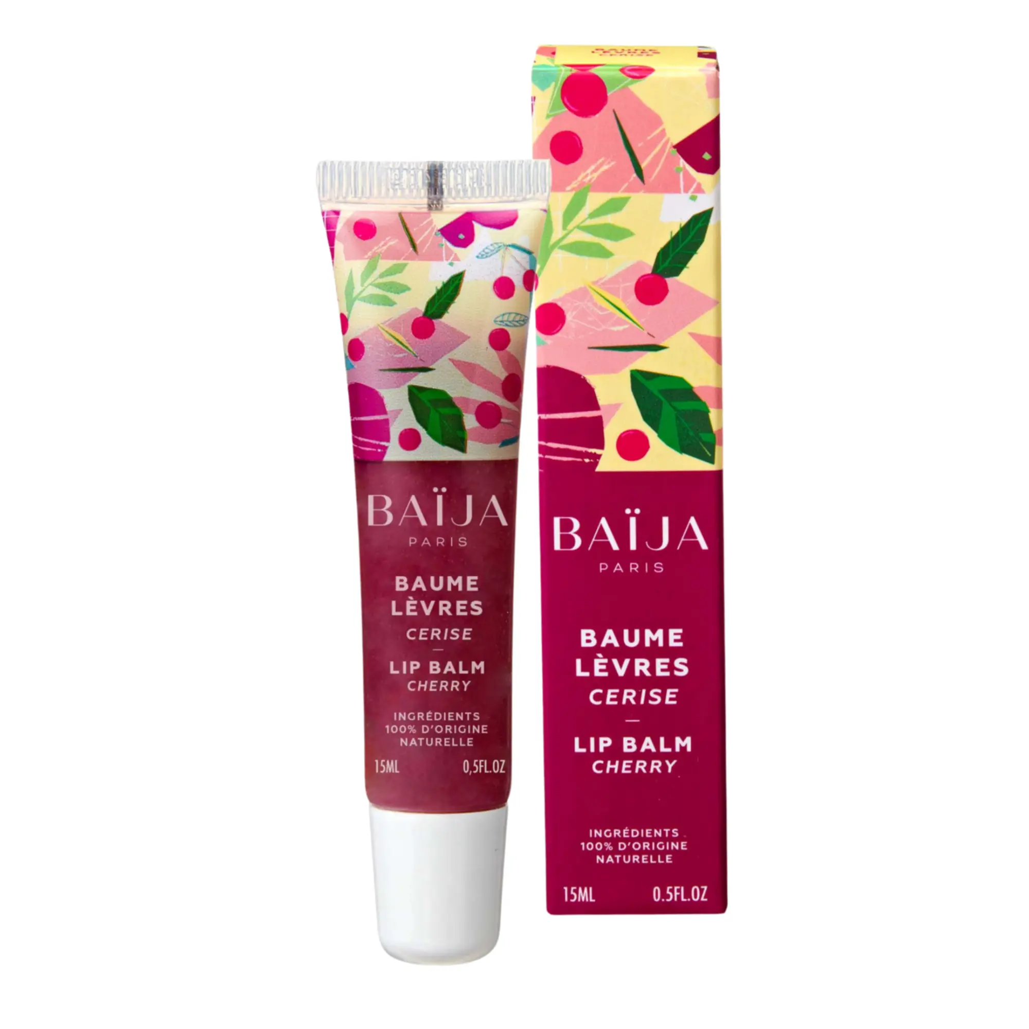 Baïja - Baume à Lèvres Cerise 15ml - Contour des yeux et lèvres