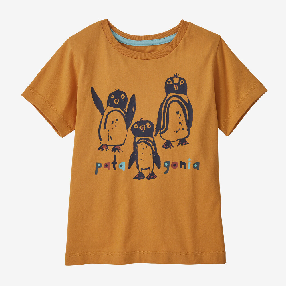 Baby-T-Shirt aus regenerativer, biozertifizierter Baumwolle mit Grafikprint