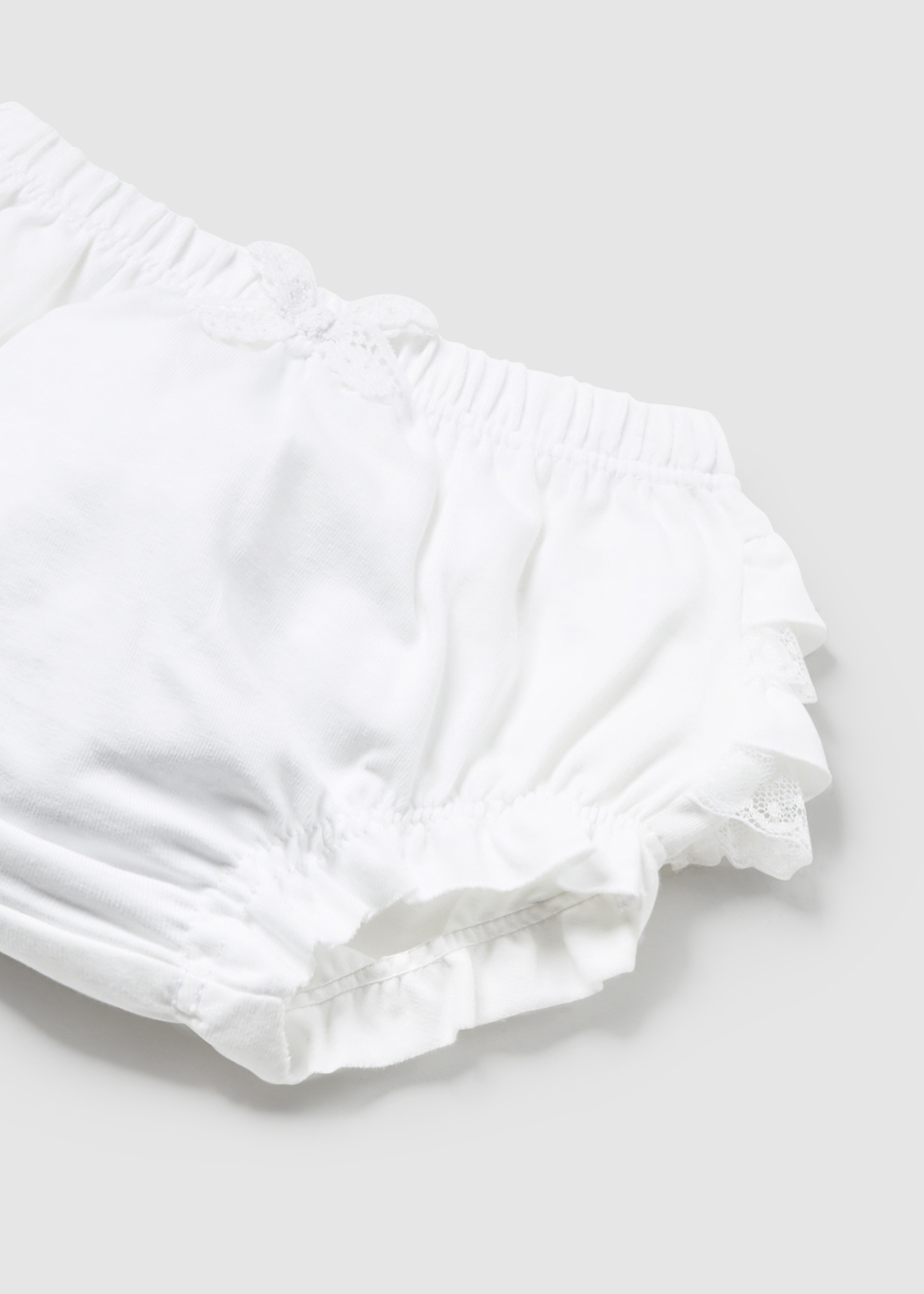 Capa de fralda Better Cotton Newborn Nude com babados