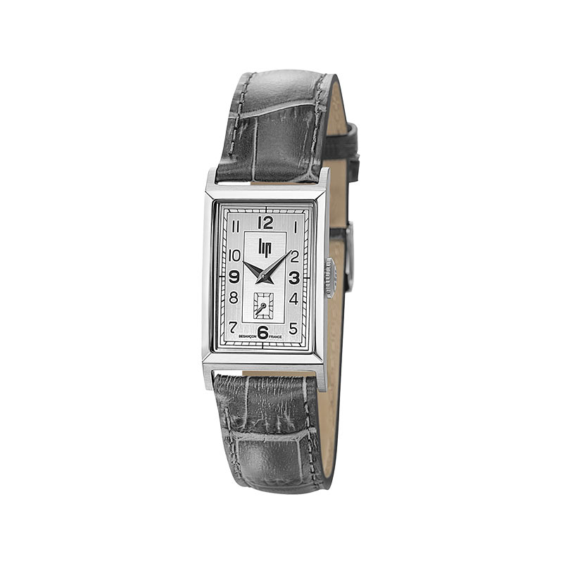 Montre Lip homme acier bracelet cuir
