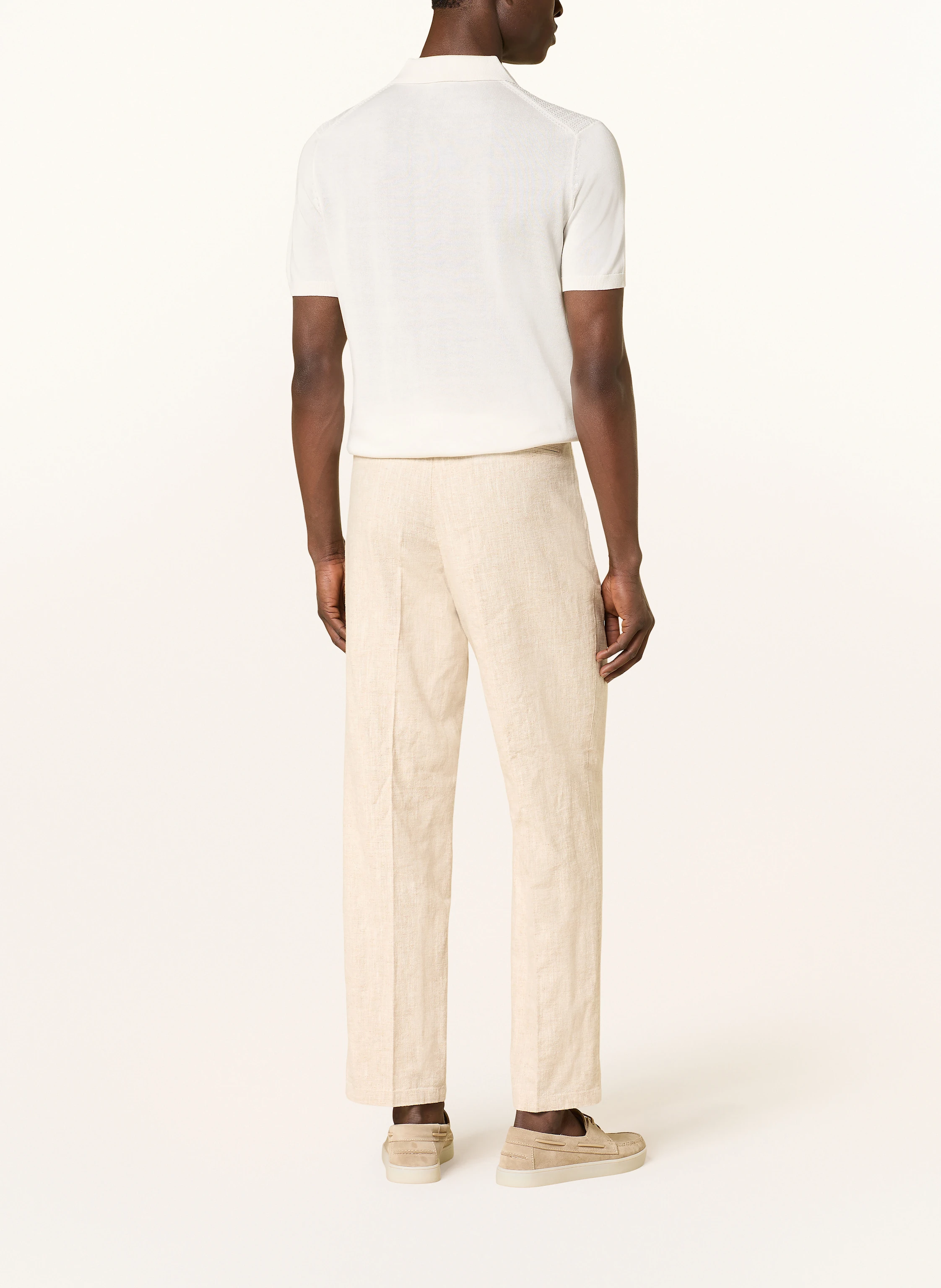 PROFUOMO Hose im Jogging-Stil Loose Fit mit Leinen