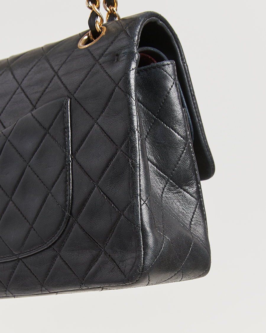 Chanel Pre-Owned Classic Double Flap Medium Lambskin Black
