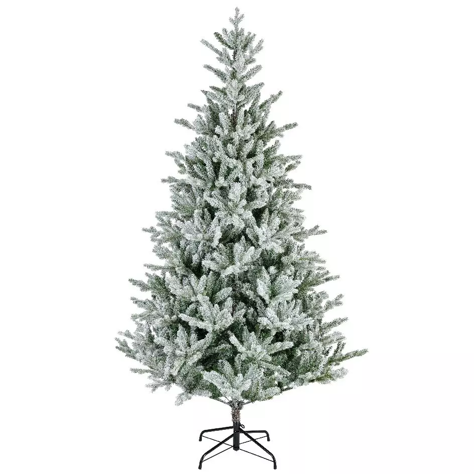 Sapin artificiel de Noël Allix H180 cm Vert enneigé