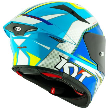 Casque KYT TT-REVO GRAND PRIX - Blanc / Bleu