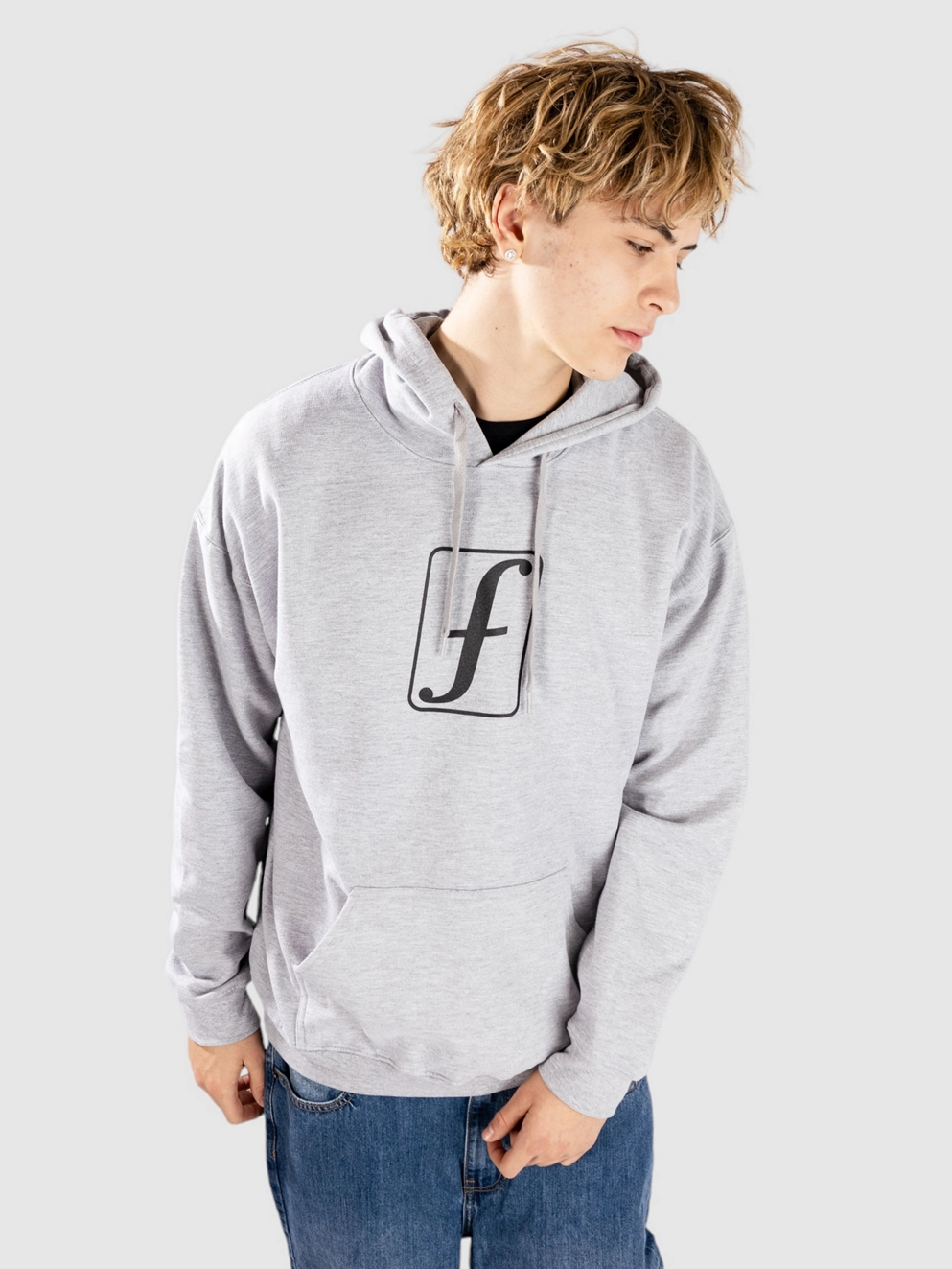 Forum Punched Hoodie heather grey