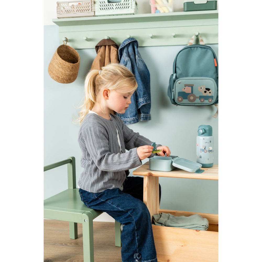 Køb DonebyDeer Blue Tiny Farm Tiny Madkasse Med Snack Picks
