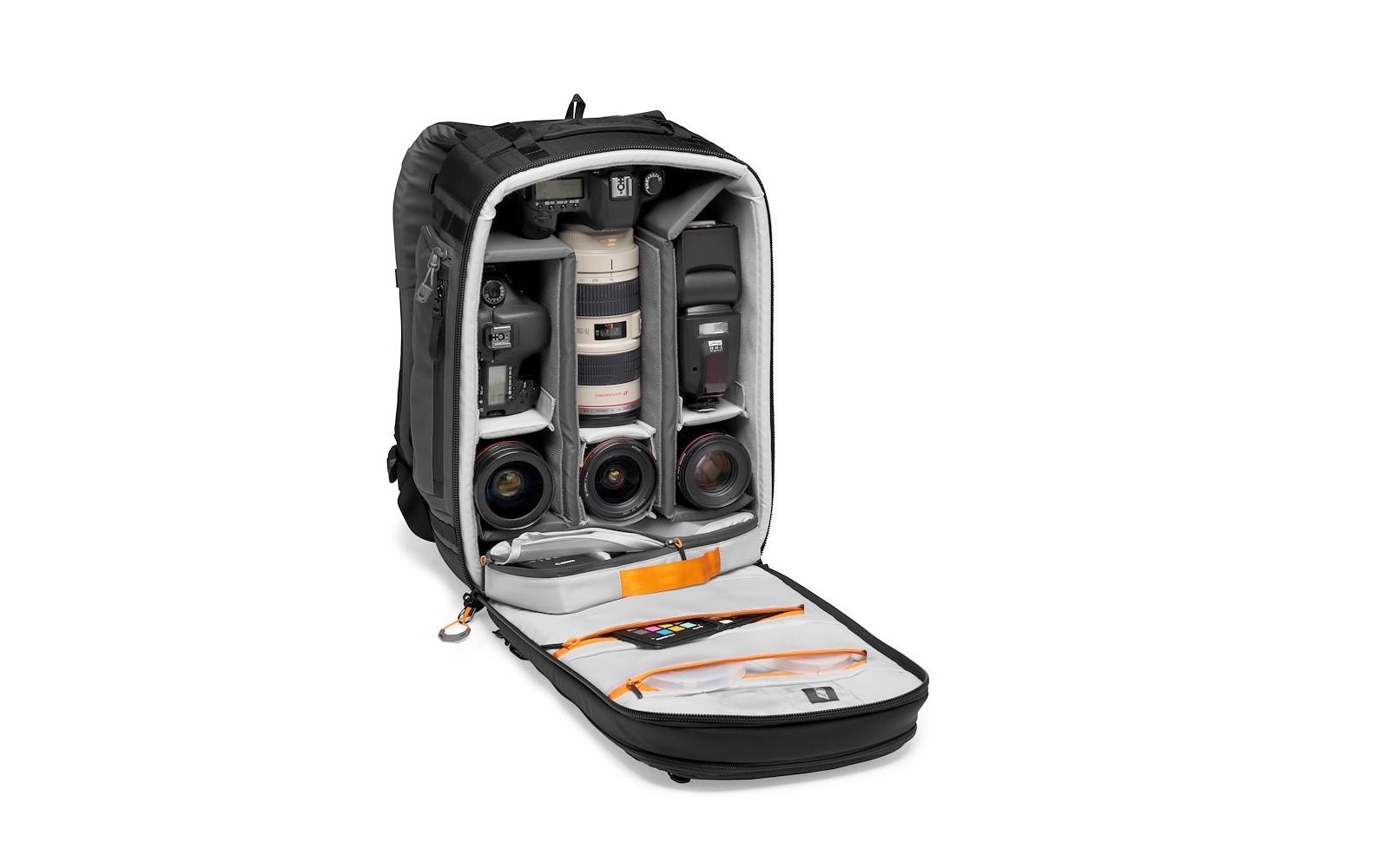 Fotorucksack Pro Trekker BP 350 AW II (GRL)<br>Profi-Fotografenrucksack, der die Ausrüstung im Handgepäckformat organisieren und schützen kann