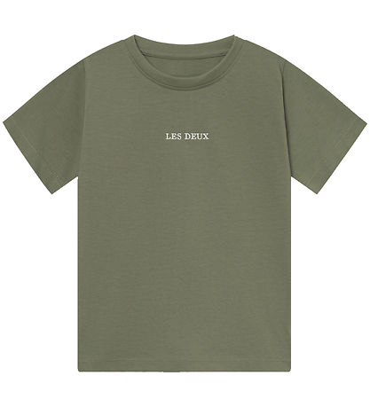 Les Deux T-shirts - 2er-Pack - Dexter - Dark Navy/Lichen Green
