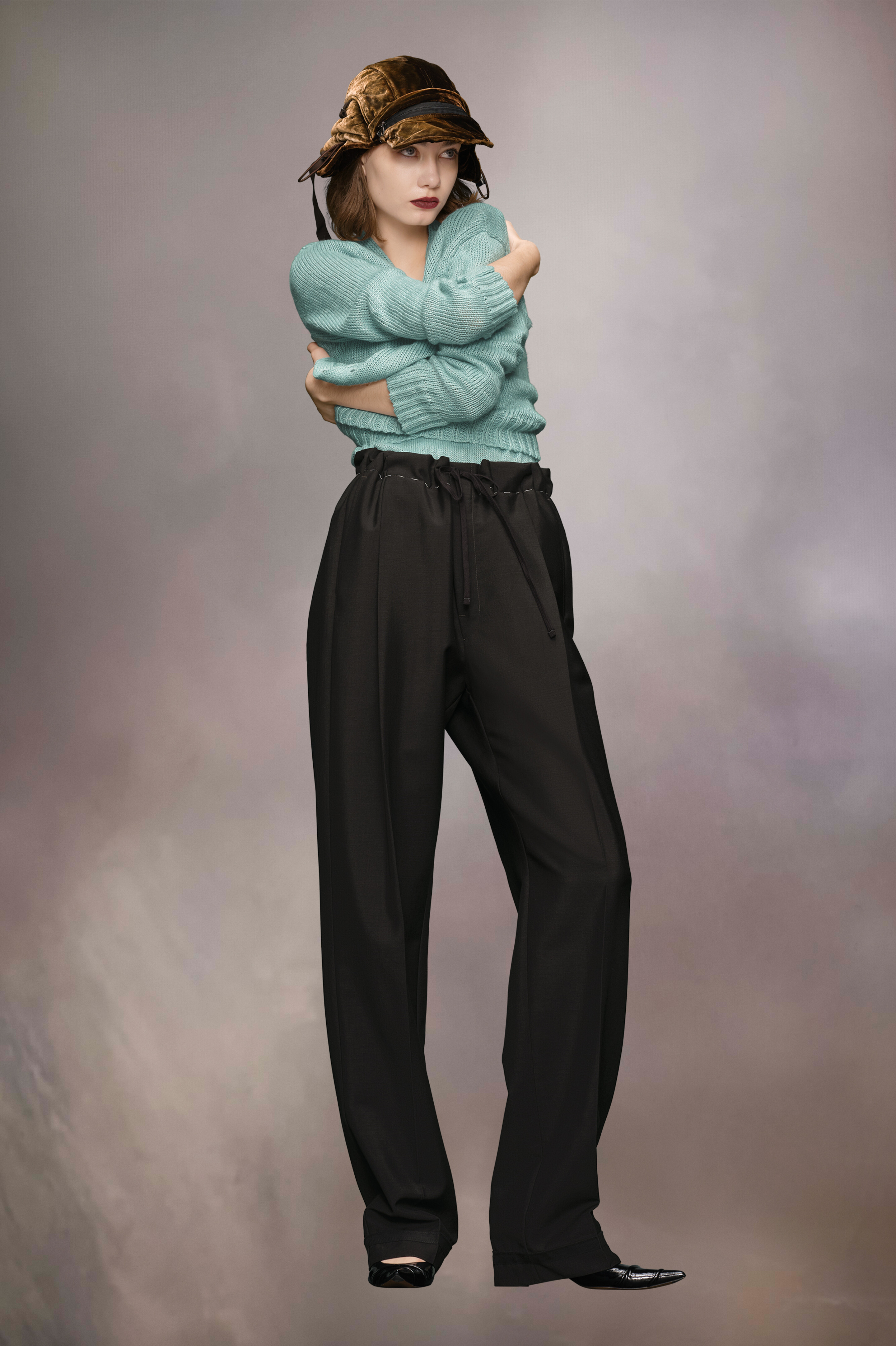 Pantalon en mohair