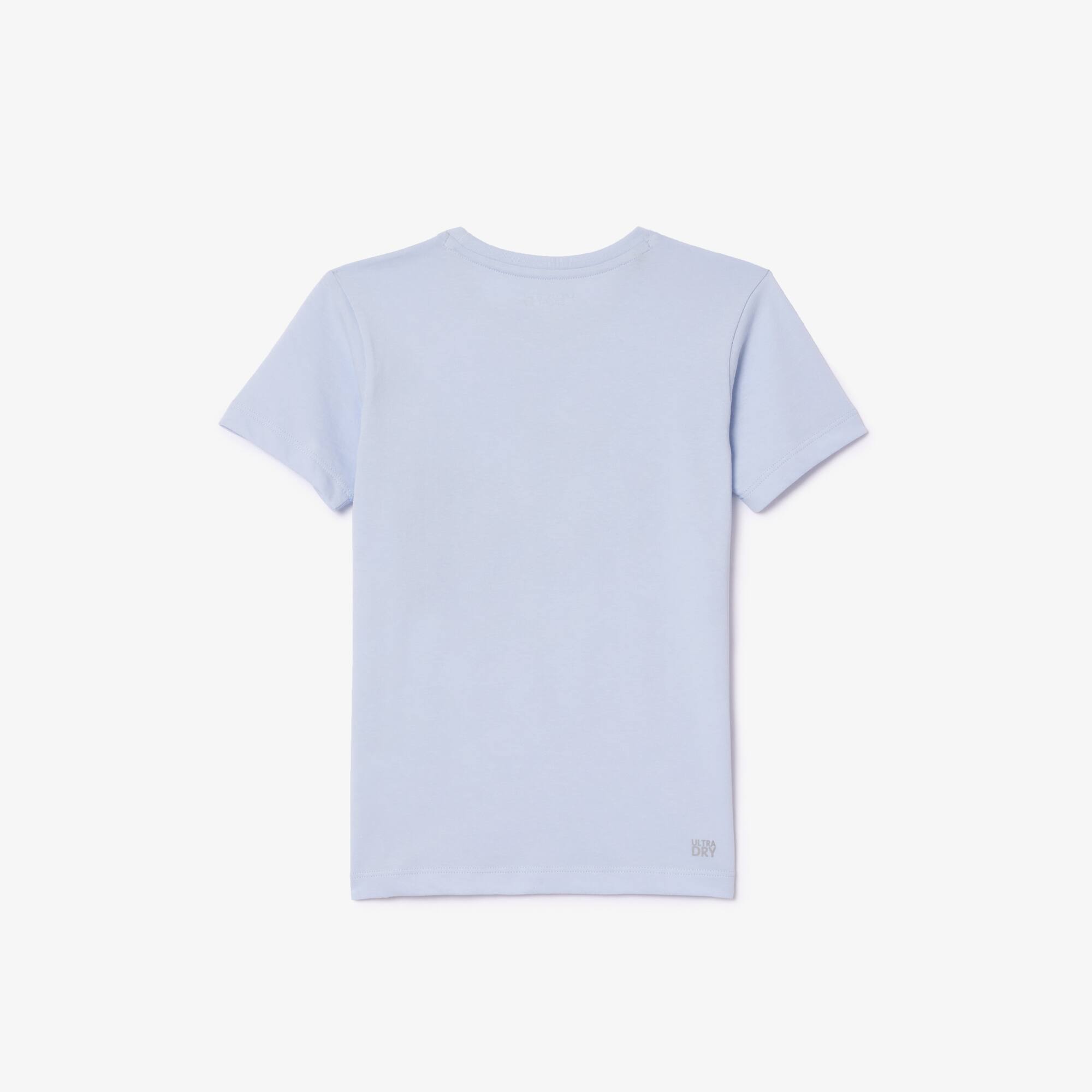 Kinder Croc T-Shirt aus Funktionsjersey LACOSTE SPORT TENNIS T-Shirts & Hemden - Blau - Lacoste - Kinder