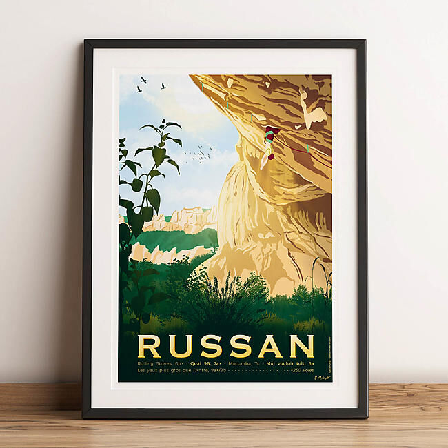 RUSSAN AFFICHE A3 VINTAGE